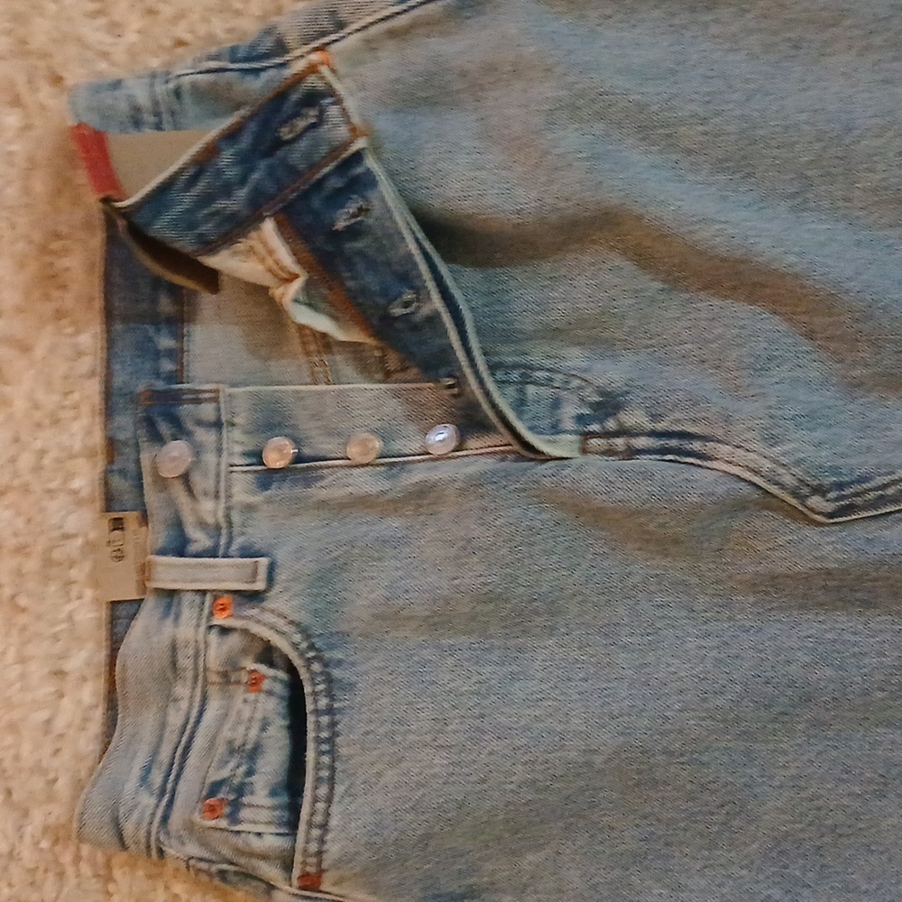 NWT LEVIS LONG ICON DENIM SKIRT - Picture 4 of 8